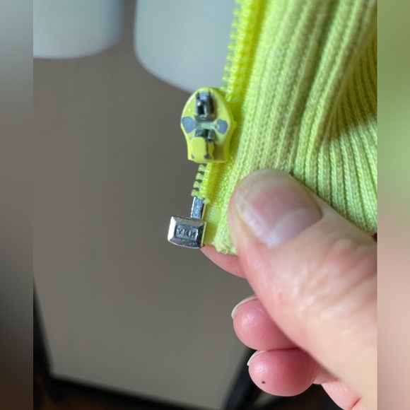 Lululemon lime green Scuba Hoodie. Hip length Front closure. Front side pockets - Picture 2 of 12